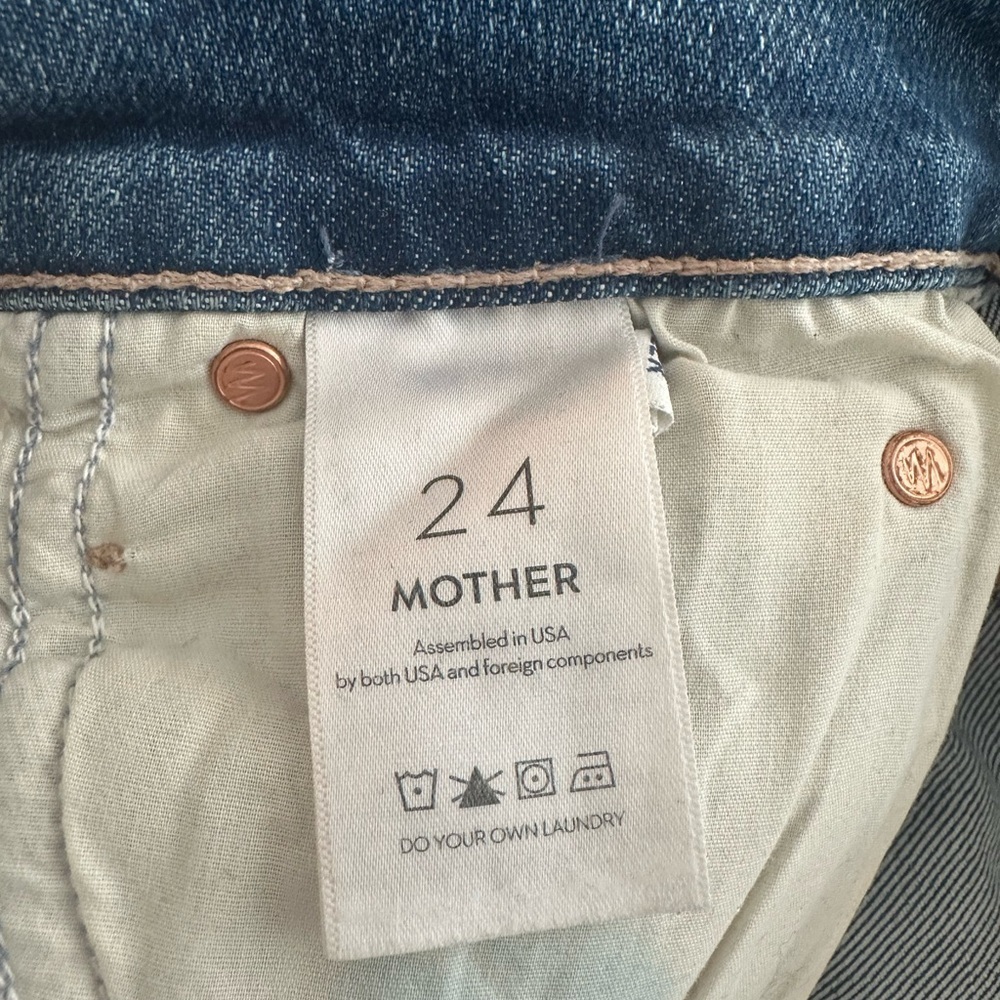 MOTHER Denim The Mid Rise Dazzler Ankle in Other Moods wash size 24 - Picture 7 of 7